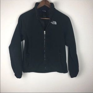 Black the north face jacket fleece